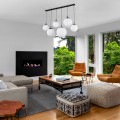 Lampa wisząca zwisy szklane klosze kule ESME Czarny-biały E27 4792 TK Lighting