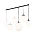 Lampa wisząca zwisy szklane klosze kule ESME Czarny-biały E27 4792 TK Lighting