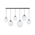 Lampa wisząca zwisy szklane klosze kule ESME Czarny-biały E27 4792 TK Lighting