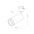 Lampa reflektor na szynę 1 fazowy TRACER GU10 WHITE RING 6898 TK Lighting