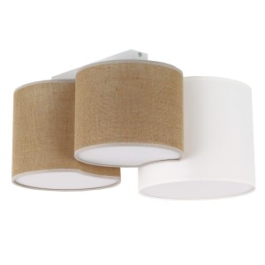 Lampa sufitowa MONA JUTA 3xE27 klosze z materiału 5907 TK Lighting