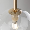Lampa wisząca ze złotymi elementami NILOS czarno-złoty G9 5941 TK Lighting