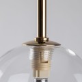 Lampa wisząca ze złotymi elementami NILOS czarno-złoty G9 5941 TK Lighting