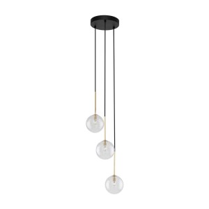 Lampa wisząca NILOS gwint G9 moc 6W styl nowoczesny szklany klosz | czarny 5942 TK lighting