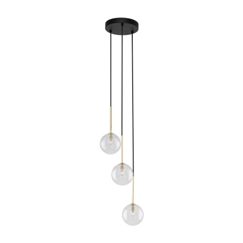 Lampa wisząca NILOS gwint G9 moc 6W styl nowoczesny szklany klosz | czarny 5942 TK lighting