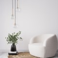 Lampa wisząca NILOS gwint G9 moc 6W styl nowoczesny szklany klosz | czarny 5942 TK lighting
