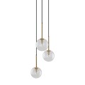 Lampa wisząca NILOS gwint G9 moc 6W styl nowoczesny szklany klosz | czarny 5942 TK lighting