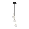 Lampa wisząca NILOS gwint G9 moc 6W styl nowoczesny szklany klosz | czarny 5942 TK lighting