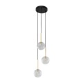 Lampa wisząca NILOS gwint G9 moc 6W styl nowoczesny szklany klosz | czarny 5942 TK lighting