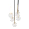 Lampa wisząca z czarno-złotymi elementami NILOS 5xG9 5943 TK Lighting