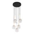 Lampa wisząca z czarno-złotymi elementami NILOS 5xG9 5943 TK Lighting