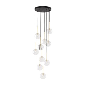 Lampa wisząca z transparentnymi szklanymi kloszami NILOS deisgnerska 5944 TK Lighting