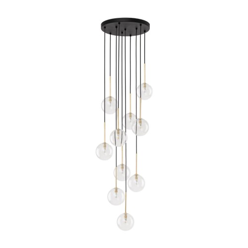 Lampa wisząca z transparentnymi szklanymi kloszami NILOS deisgnerska 5944 TK Lighting