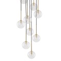 Lampa wisząca z transparentnymi szklanymi kloszami NILOS deisgnerska 5944 TK Lighting