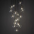 Lampa wisząca NILOS Czarny złoty G9 małe szklane kuleczki 5945 TK Lighting