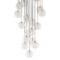 Lampa wisząca NILOS Czarny złoty G9 małe szklane kuleczki 5945 TK Lighting