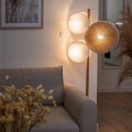 Rustykalna nowoczesna lampa podłogowa 125cm z abażurami 5960 TK Lighting