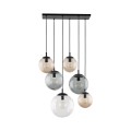Lampa wisząca ze szklanymi kloszami ESME Czarna podsufitka E27 4819 TK Lighting