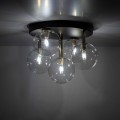 Lampa sufitowa plafon szklane klosze złote elementy NILOS na G9 758 TK Lighting