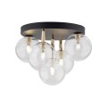 Lampa sufitowa plafon szklane klosze złote elementy NILOS na G9 758 TK Lighting