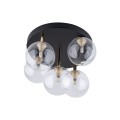 Lampa sufitowa plafon szklane klosze złote elementy NILOS na G9 758 TK Lighting
