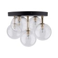 Lampa sufitowa plafon szklane klosze złote elementy NILOS na G9 758 TK Lighting