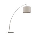Lampa podłogowa MOBY BROWN lniany wiszący klosz, gwint E27 6097 TK Lighting