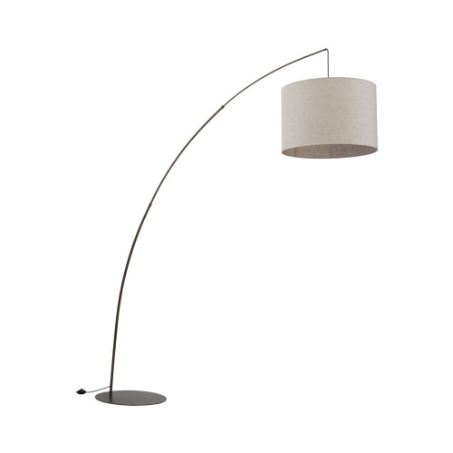 Lampa podłogowa MOBY BROWN lniany wiszący klosz, gwint E27 6097 TK Lighting