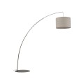 Lampa podłogowa MOBY BROWN lniany wiszący klosz, gwint E27 6097 TK Lighting