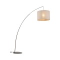 Lampa podłogowa MOBY BROWN lniany wiszący klosz, gwint E27 6097 TK Lighting