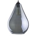 Lampa wisząca FUENTE gwint E27 moc 15W styl nowoczesny szklany klosz | czarny 2326 TK lighting