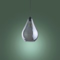 Lampa wisząca FUENTE gwint E27 moc 15W styl nowoczesny szklany klosz | czarny 2326 TK lighting