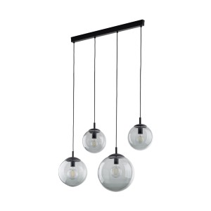 Lampa wisząca szklane klosze grafitowe kule ESME Czarny E27 5381 TK Lighting