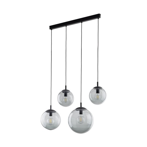 Lampa wisząca szklane klosze grafitowe kule ESME Czarny E27 5381 TK Lighting