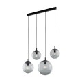 Lampa wisząca szklane klosze grafitowe kule ESME Czarny E27 5381 TK Lighting