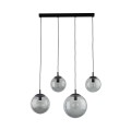 Lampa wisząca szklane klosze grafitowe kule ESME Czarny E27 5381 TK Lighting