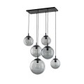 Lampa wisząca nowoczesna szkło grafitowe klosze kule ESME E27 5384 TK Lighting