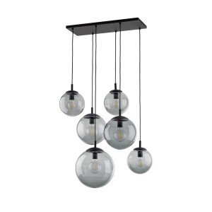 Lampa wisząca nowoczesna szkło grafitowe klosze kule ESME E27 5384 TK Lighting