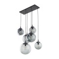 Lampa wisząca nowoczesna szkło grafitowe klosze kule ESME E27 5384 TK Lighting