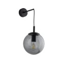 Kinkiet ESME szklany klosz Czarny E27 MAX 15W LED 5386 TK Lighting
