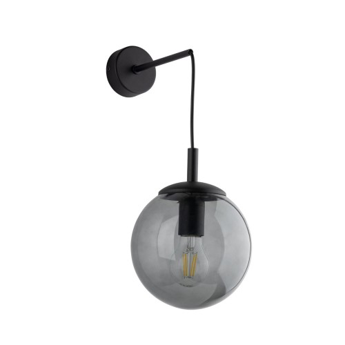 Kinkiet ESME szklany klosz Czarny E27 MAX 15W LED 5386 TK Lighting