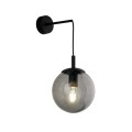 Kinkiet ESME szklany klosz Czarny E27 MAX 15W LED 5386 TK Lighting