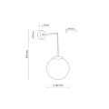 Kinkiet ESME Czarny E27 MAX 15W LED 5388 TK Lighting