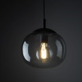 Lampa wisząca szklany klosz VIBE Czarny E27 MAX 15W LED 5827 TK Lighting
