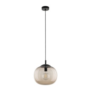 Lampa wisząca szklany klosz VIBE Czarny E27 MAX 15W LED 4676 TK Lighting