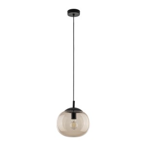 Lampa wisząca szklany klosz na E27 VIBE Czarny loftowy styl 4677 TK Lighting