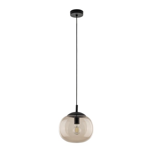 Lampa wisząca szklany klosz na E27 VIBE Czarny loftowy styl 4677 TK Lighting