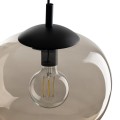 Lampa wisząca szklany klosz na E27 VIBE Czarny loftowy styl 4677 TK Lighting