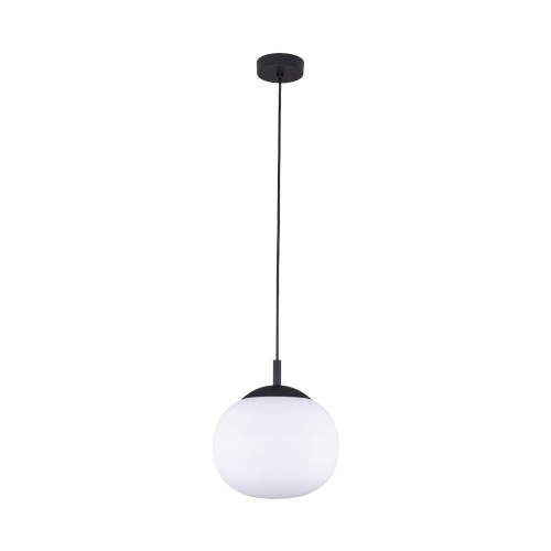 Lampa wisząca kula mleczny kosz VIBE Czarny E27 MAX 15W LED 4759 TK Lighting