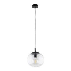 Lampa wisząca szklany klosz VIBE Czarny E27 MAX 15W LED 4816 TK Lighting